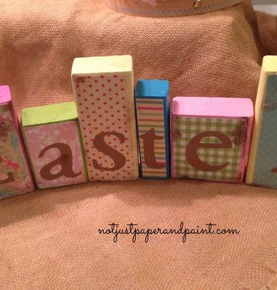 Wooden EASTER Blocks