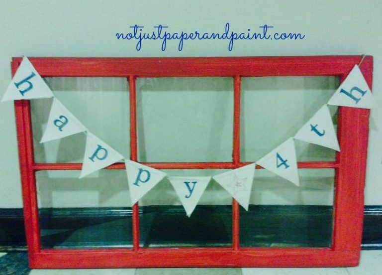 Hand Stamped Banner