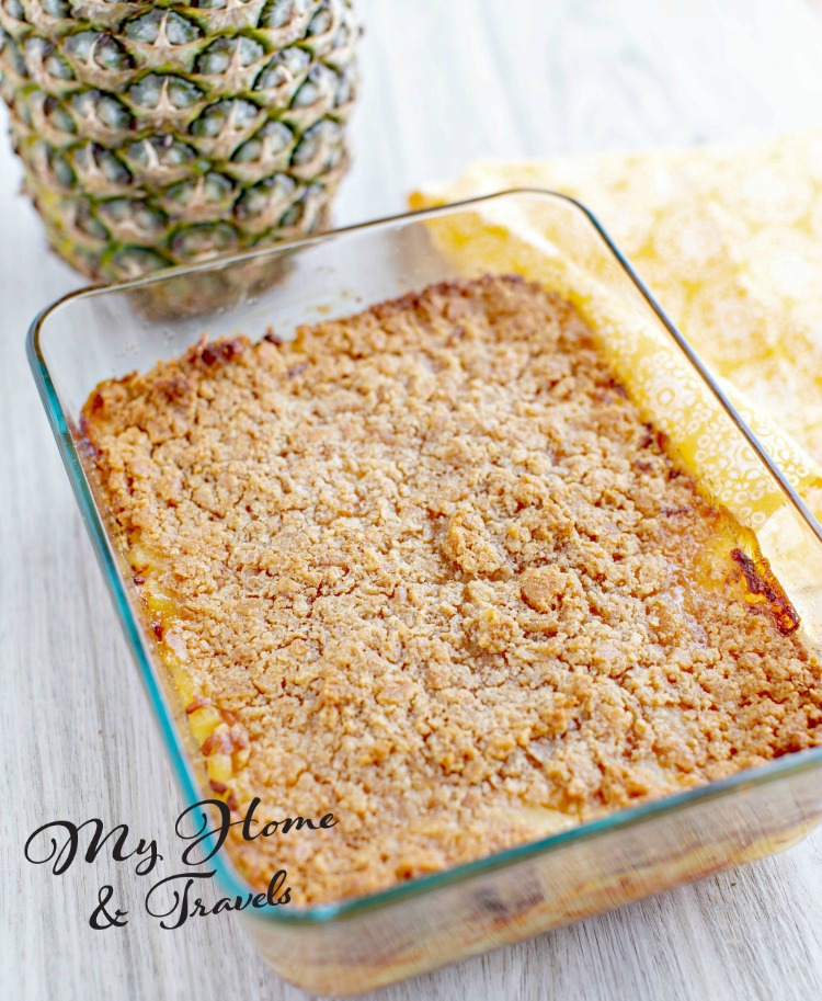 Baked Pineapple And Cheese Casserole