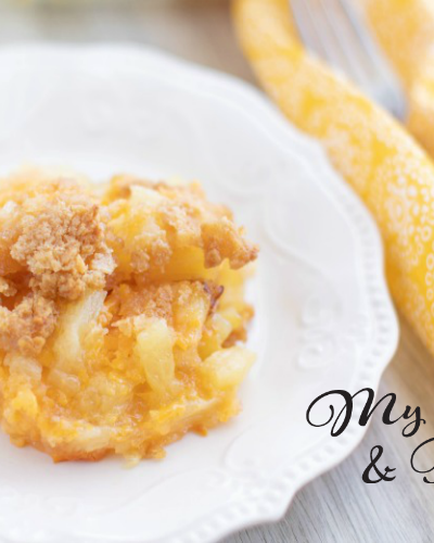 Baked Pineapple And Cheese Casserole