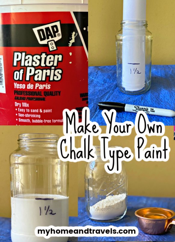 making chalk paint with plaster of paris
