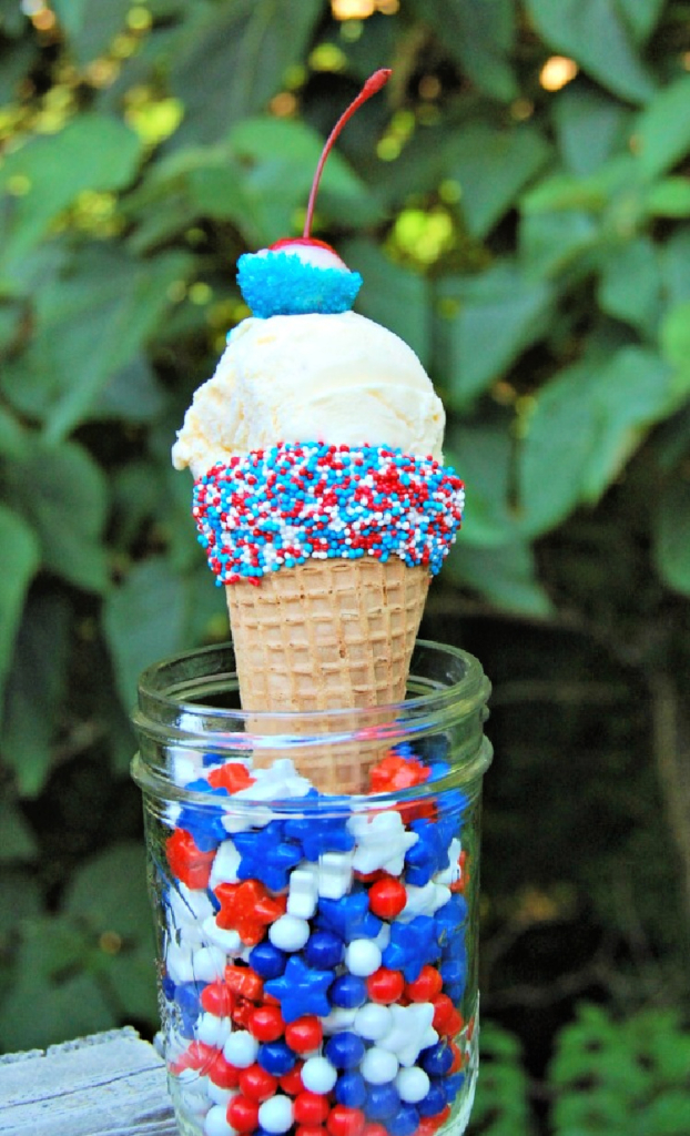 4th-of-july-ideas-my-home-and-travels-ice-cream-cone with cherry