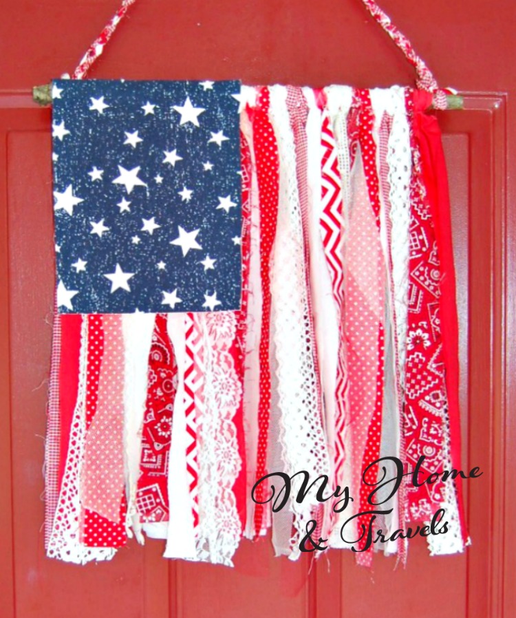 Shabby Chic American Flag