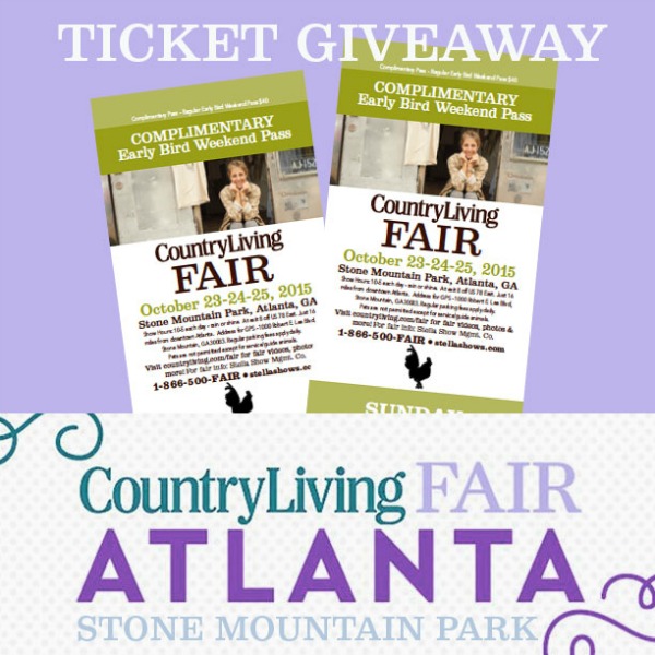 Who wants to go to Country Living Fair in Atlanta?