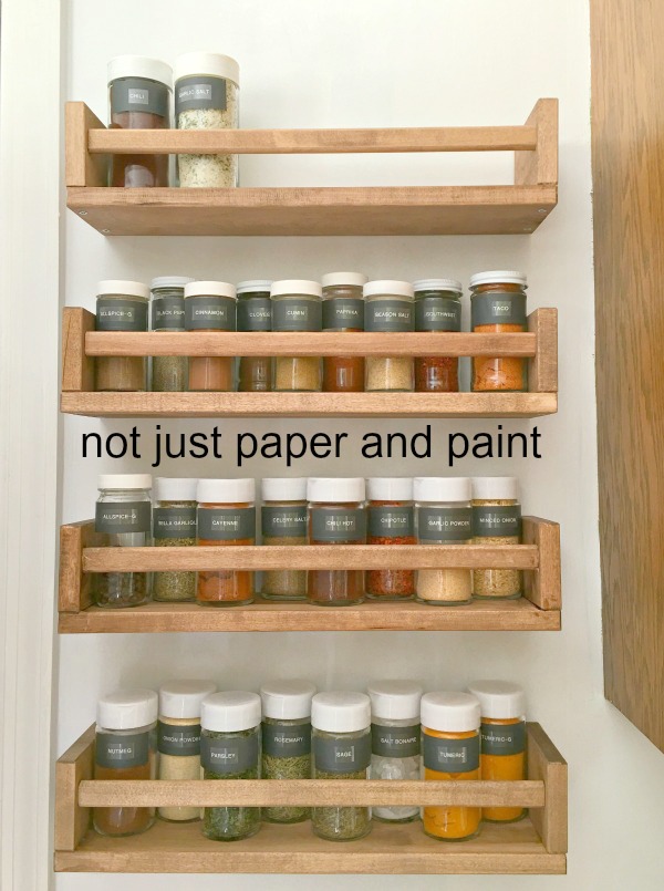 Wall Spice Rack Wooden Shelf Kitchen Organization Idea Essential