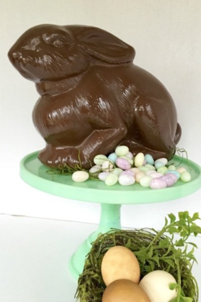 Painted Chocolate Easter Bunny