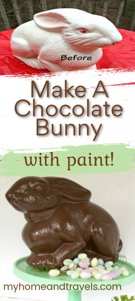 Painted Chocolate Easter Bunny