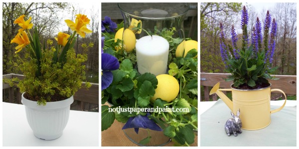 Spring is Here – Quick Centerpieces – Real or Faux?