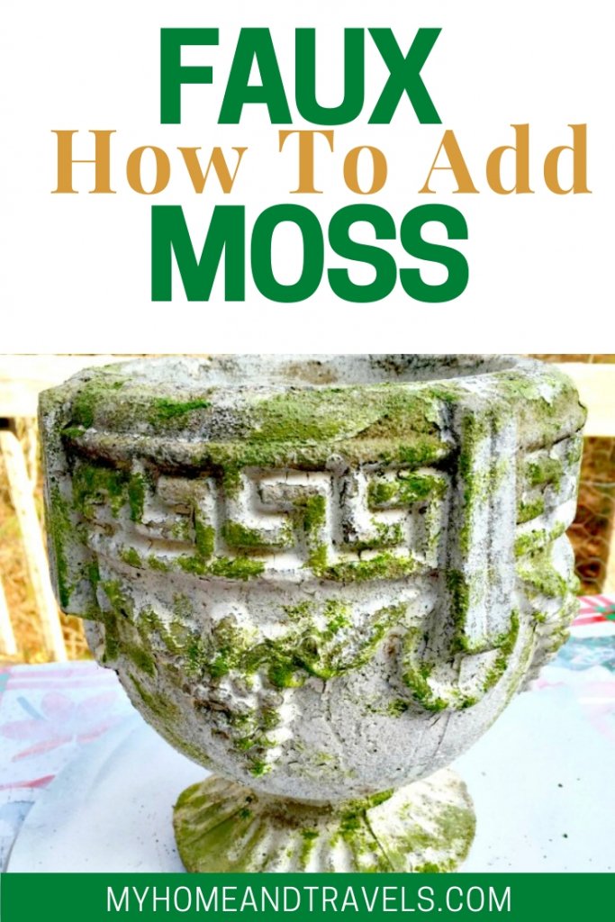 How To Make A Faux Moss Planter With Paint using Plaid Painted