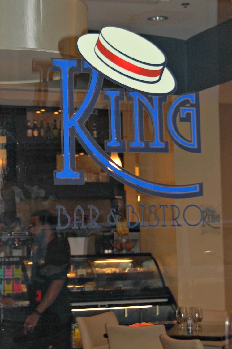 King Bar & Bistro sign in Hotel Indigo Baton Rouge Louisiana