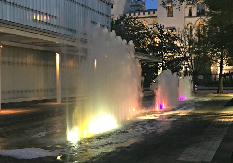 Fountains at Art Museum for LSU in Baton Rouge Louisiana