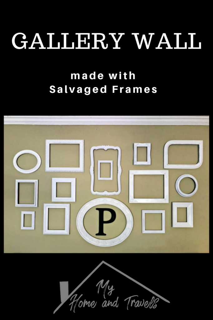 white frame wall salvaged frames my home and travels pinterest image