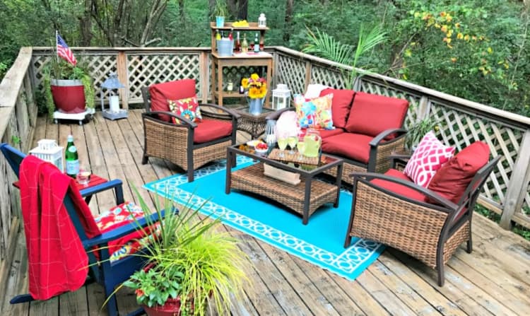easy entertaining deck-makeover-my-home-and-travels-couch-area-with-table