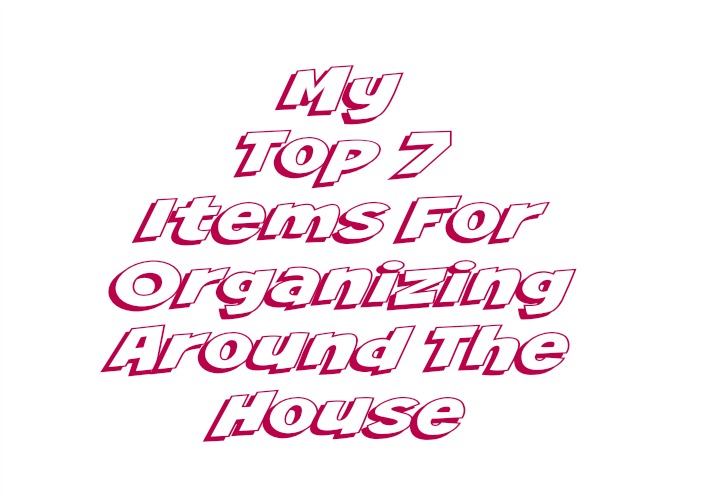 My Top 7 Items For Organizing Around The House