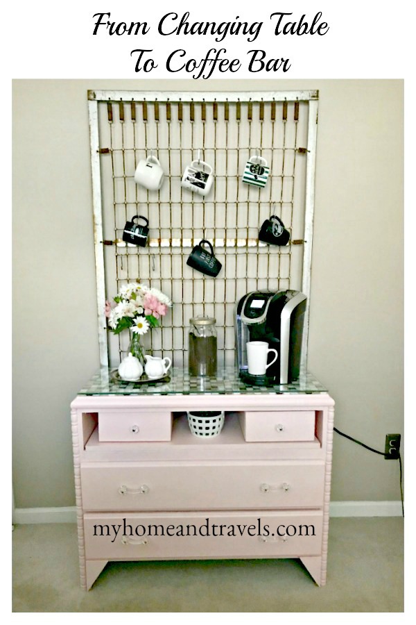 DIY Coffee Bar Ideas - Convert An Old Dresser or Table! - Thrifty