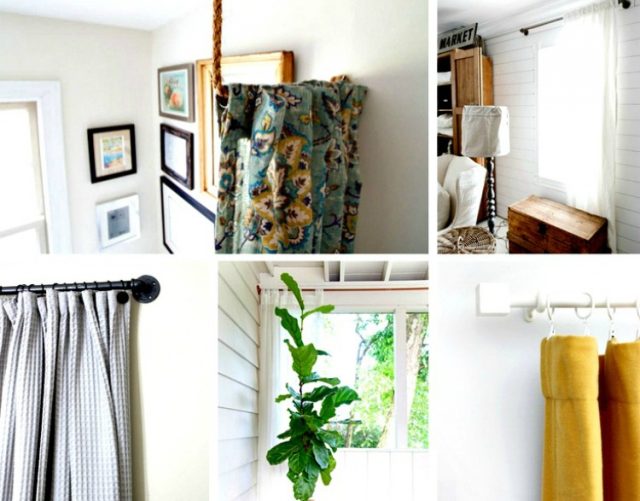 20 Frugal Ways to Make your Own Curtain Rods - My Home and Travels