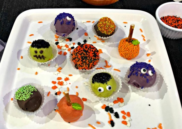 Peanut Butter Ball Treats for Halloween