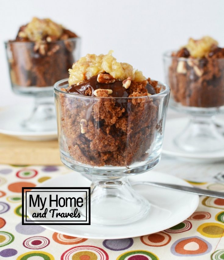 German Chocolate Mini Trifles