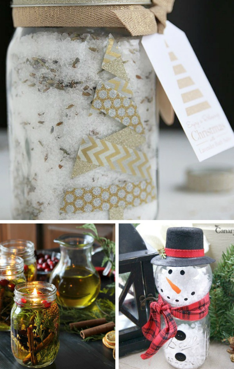 12 mason jar diy crafts for christmas 