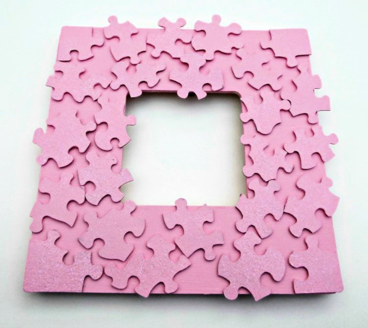 old puzzle pieces means crafts for valentines day my home and travels completed pink frame