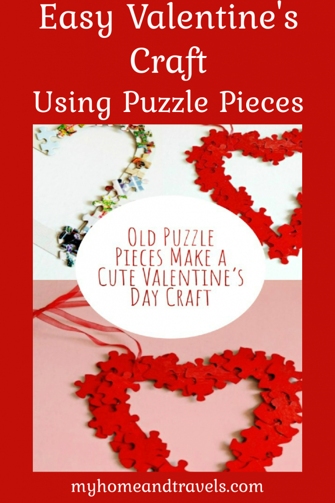 Modish Independence solely Old Puzzle Pieces Means Crafts for Valentine's Day