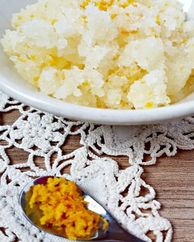 A Refreshing Orange Mint Sugar Scrub
