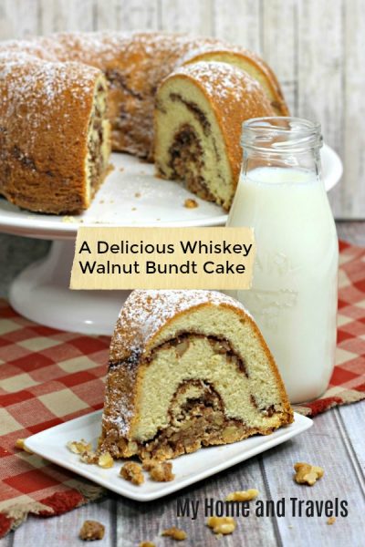 my home and travels whiskey walnut cake