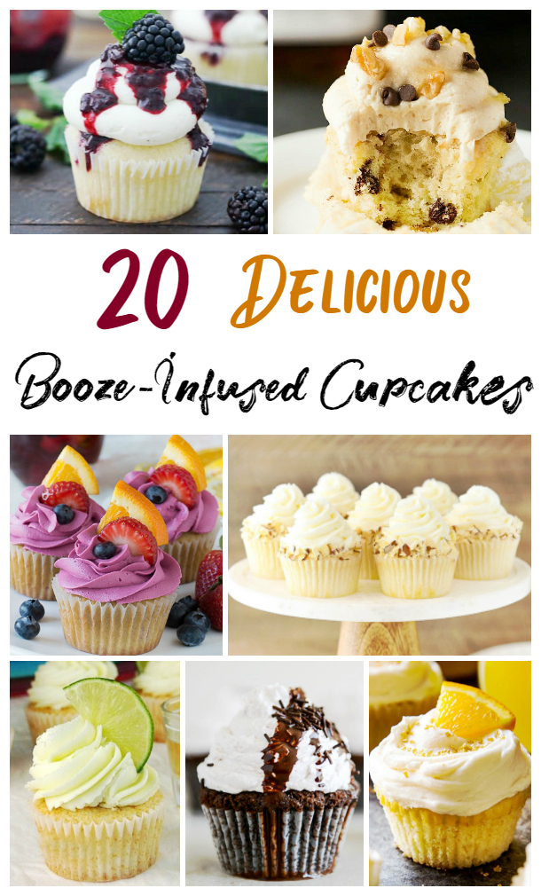 20 Adult Cupcakes , Delicious and Boozy
