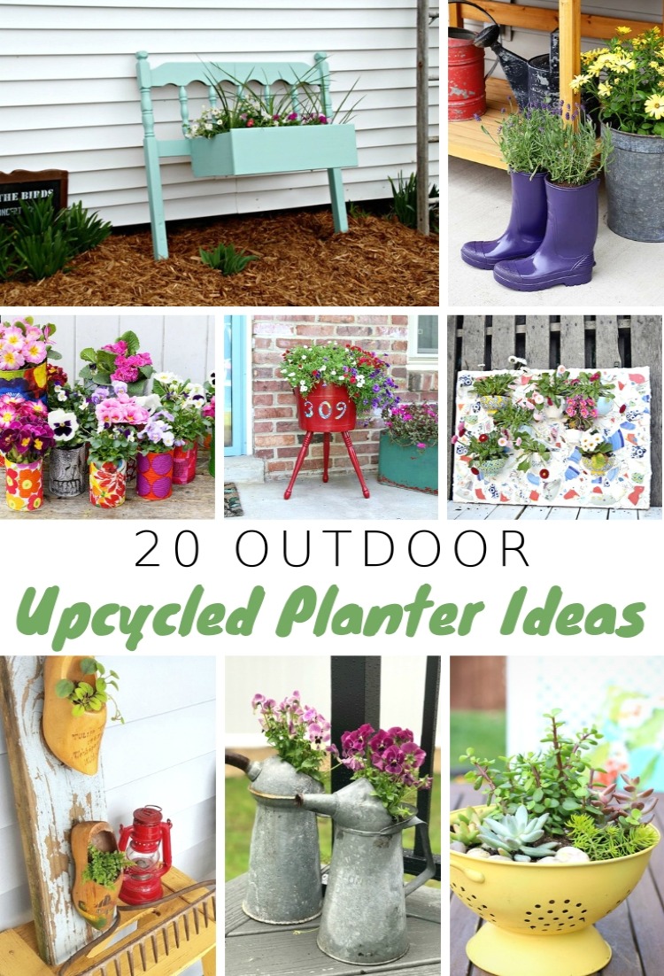 20 Outdoor Upcycled Planter Ideas To Rock Your Front Porch - My