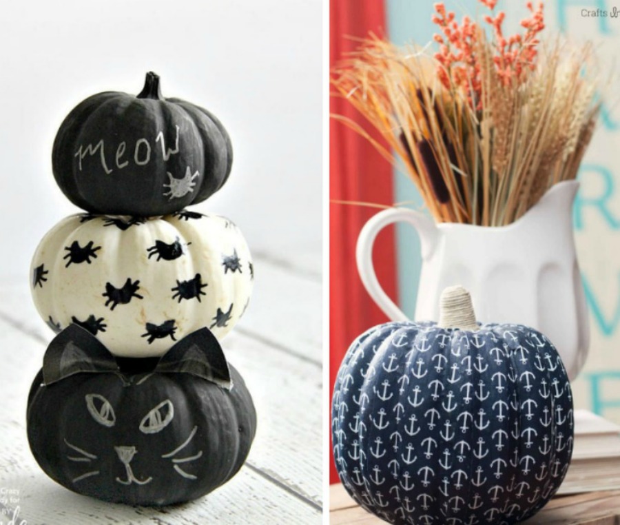 no carve pumpkin decorating ideas 