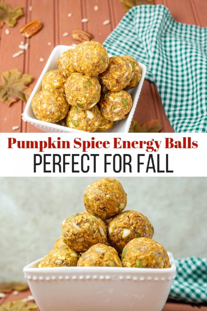 Easy and Delicious Pumpkin Spice Energy Balls my home and travels pinterest image