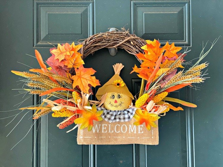 UPDATE FALL WREATH MY HOME AND TRAVELS