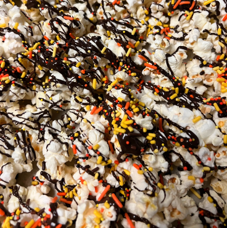 simple popcorn treats my home and travels add fall sprinkles