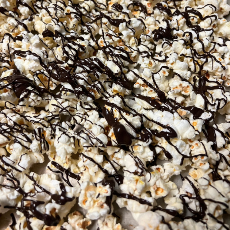 simple popcorn treats my home and travels dark chocolate drizzle