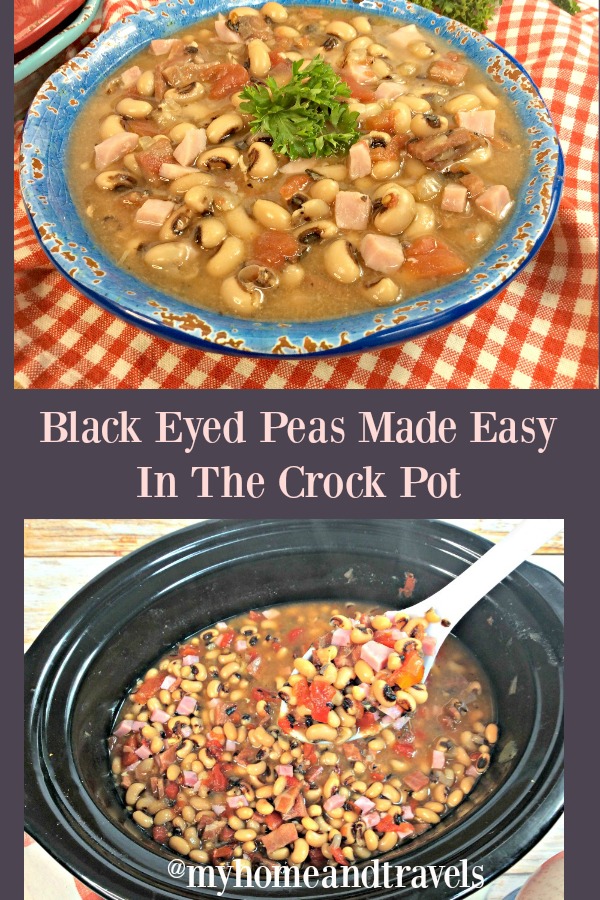 Black Eyed Peas Made Easy In The Crock Pot - My Home and Travels