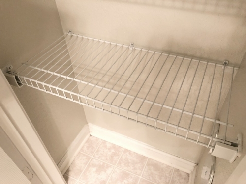 wire shelving in closet - easy wire shelving hacks 