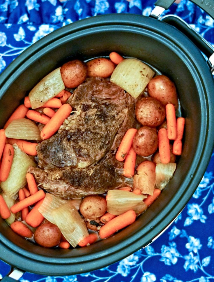 Beer Braised Crock Pot Beef Roast