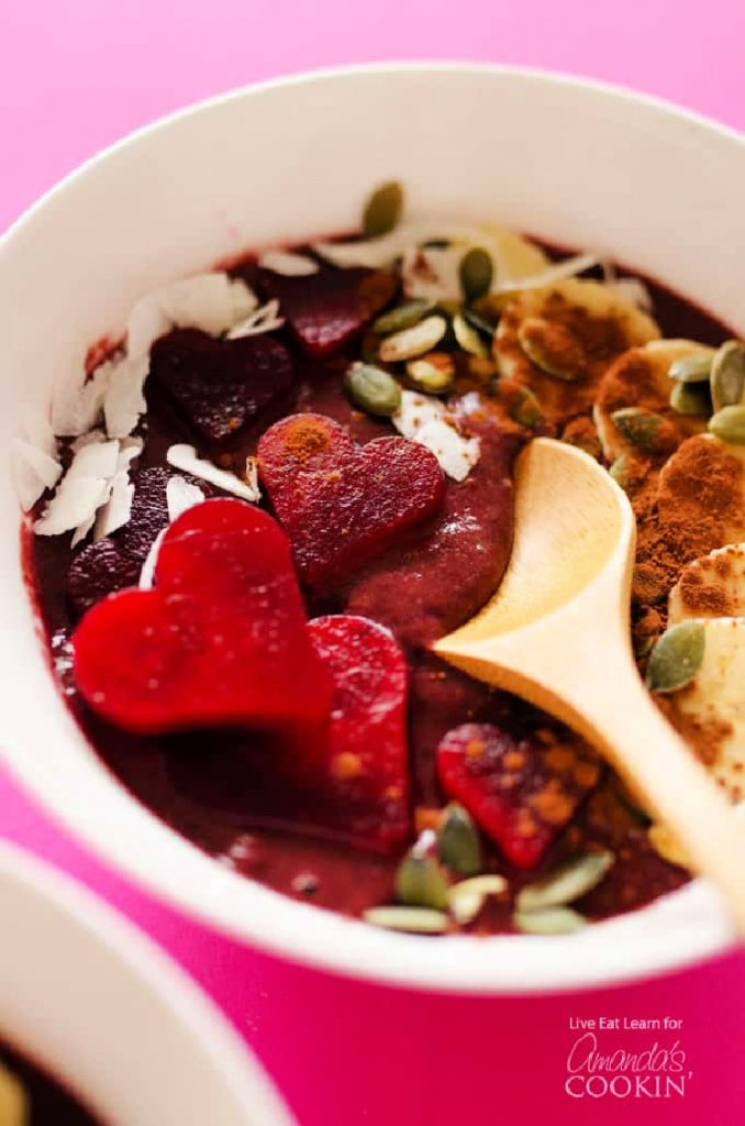 Sweet Breakfast Ideas For Valentine's Day my home and travels smoothie bowl