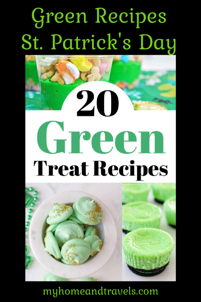 20 green recipes for st patricks day pinterest image