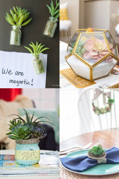 Faux Succulents To DIY For Home Decor