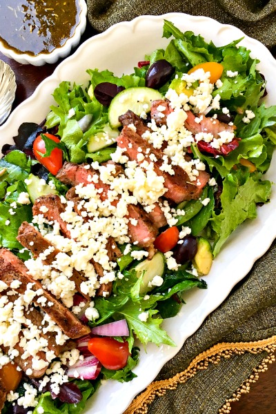 Farm Fresh Greek Steak Salad