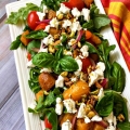 roasted golden beet salad with goat cheese
