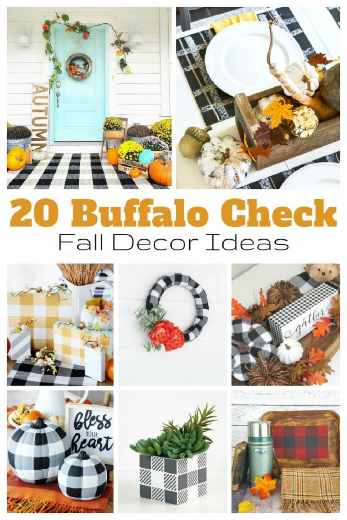 Buffalo Check Pumpkin Decor for Fall: Easy Fall Decor Idea for the Home