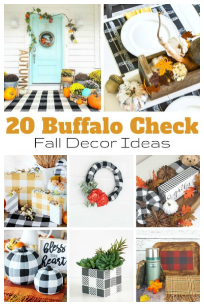 20 Buffalo Check Fall Decor Ideas my home and travels featured image