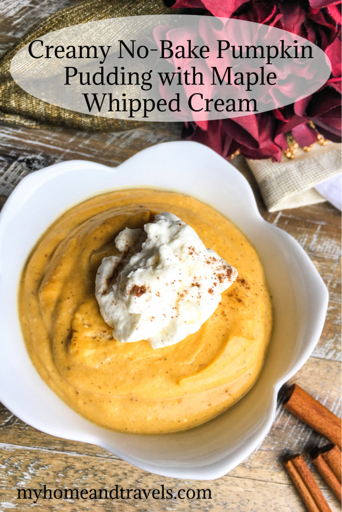 creamy-no-bake-pumpkin-pudding-with-maple-whipped-cream pinterest image