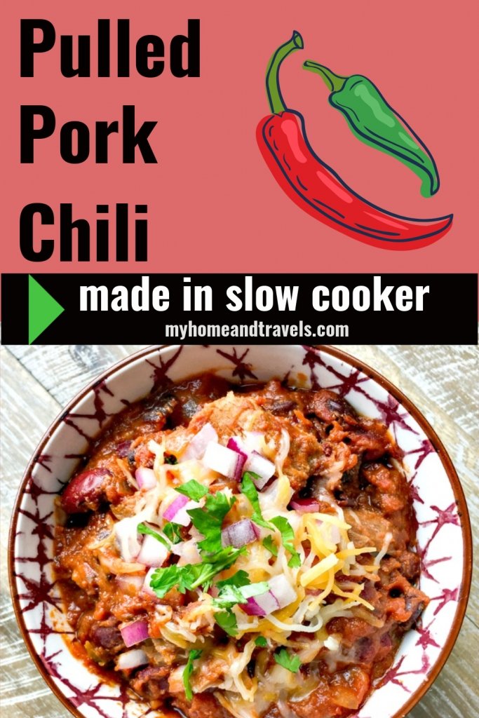slow cooked pulled pork chili pinterest