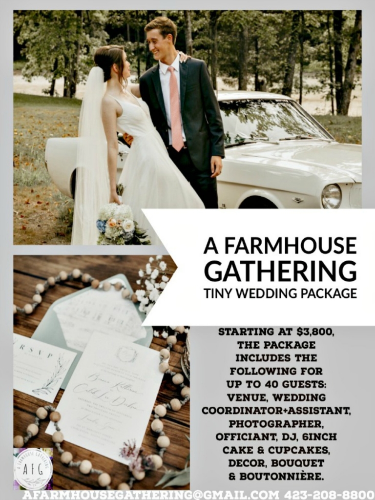 Wedding on a budget wedding package by A Farmhouse Gathering, Pinterest image for my home and travels