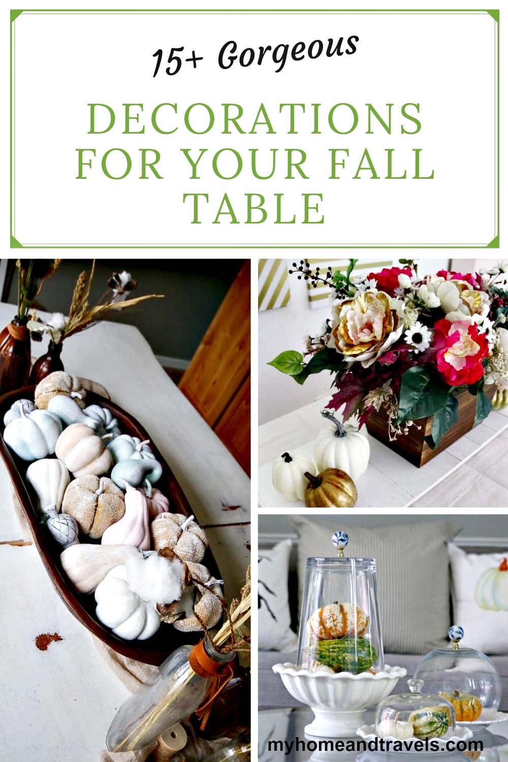 fall table decor my home and travels pinterest image