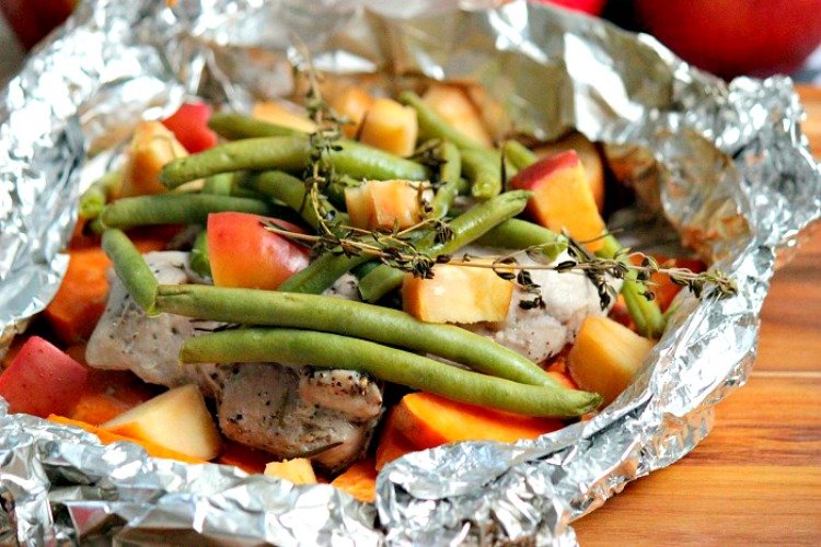 savory apple recipes for fall  campfire packets
