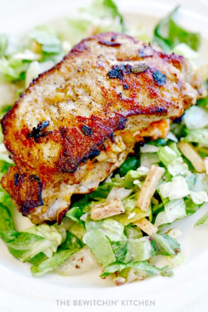 savory apple recipes for fall  with pork chops